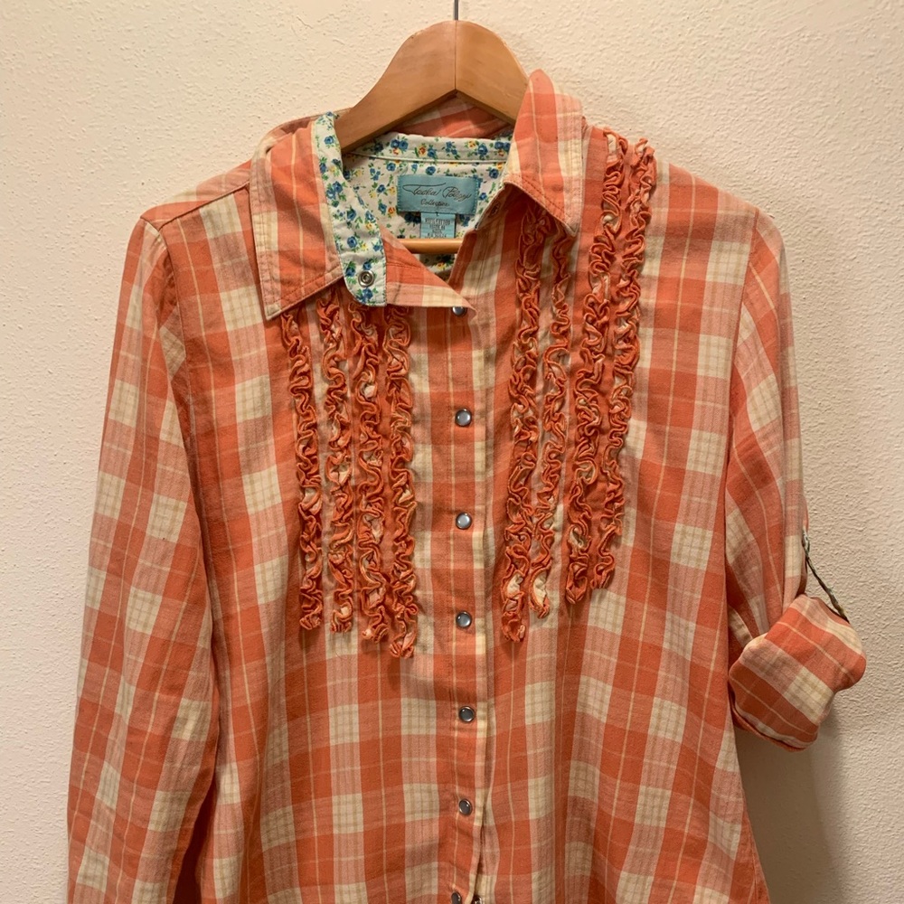 Tasha Polizzi Collection Western shirt Sz L - Picture 2 of 6